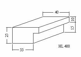 dfc houten wissellijst hl400 tekening